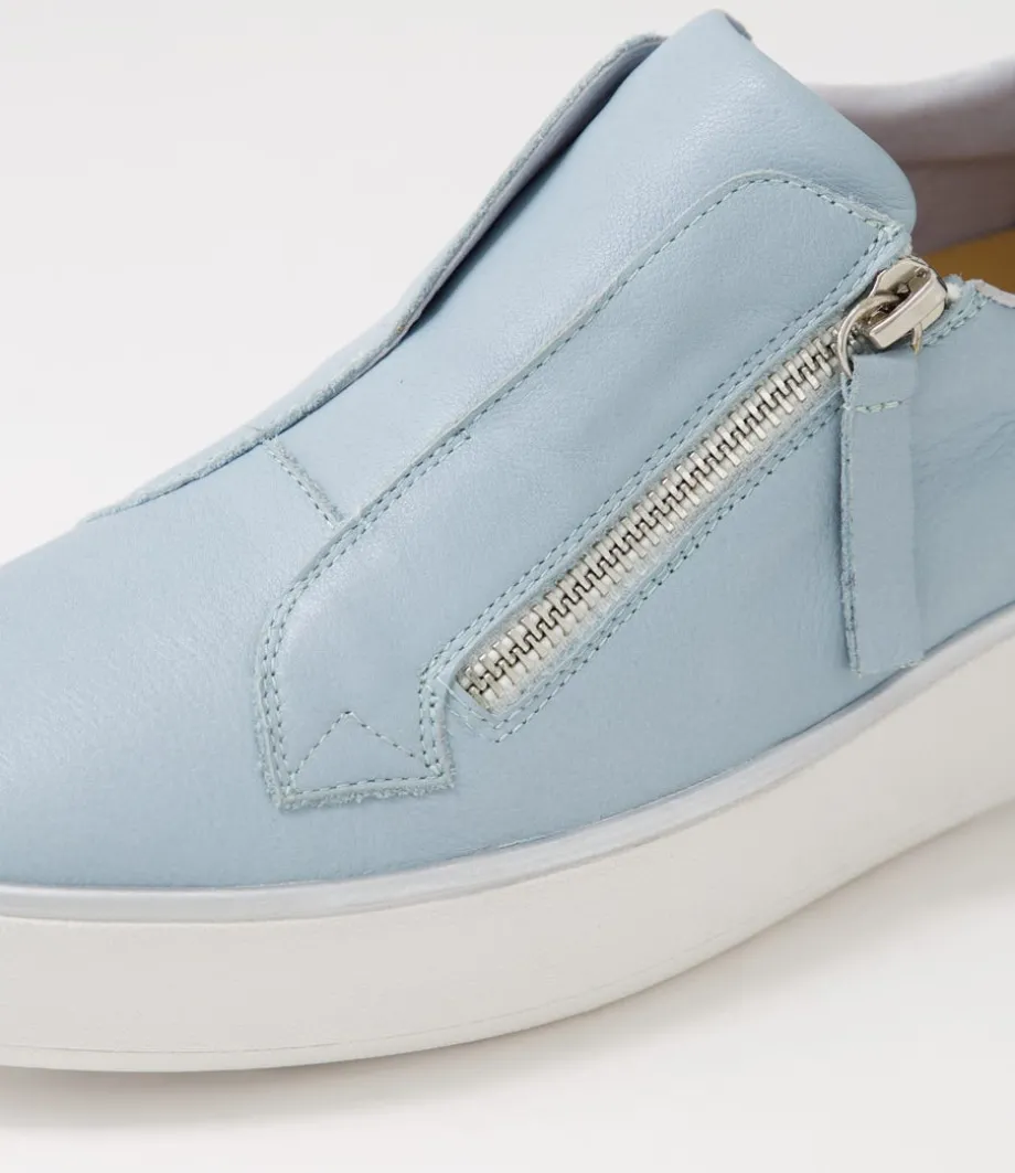 Zikta W Denim White Leather Sneakers