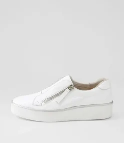 Zikta W White Leather Sneakers