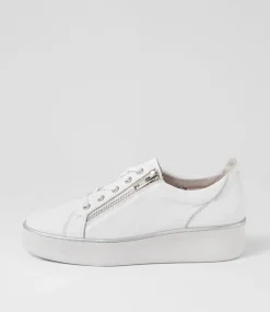 Zissy W White Leather Sneakers