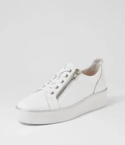 Zissy W White Leather Sneakers