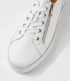Zissy W White Leather Sneakers