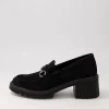 Zoey Black Suede Heels