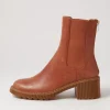 Zozo Cognac Leather Chelsea Boots