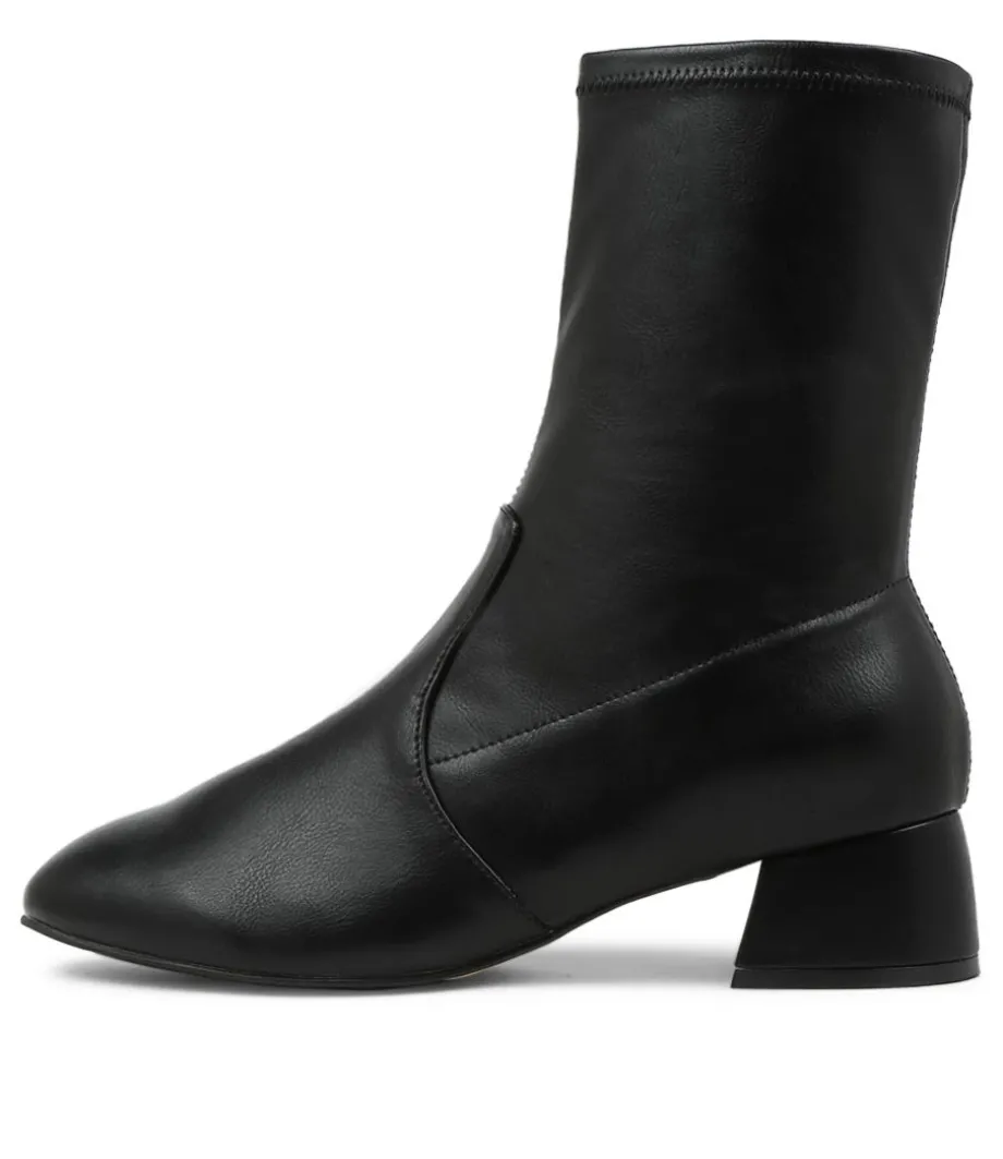Zuka W Black Stretch Ankle Boots