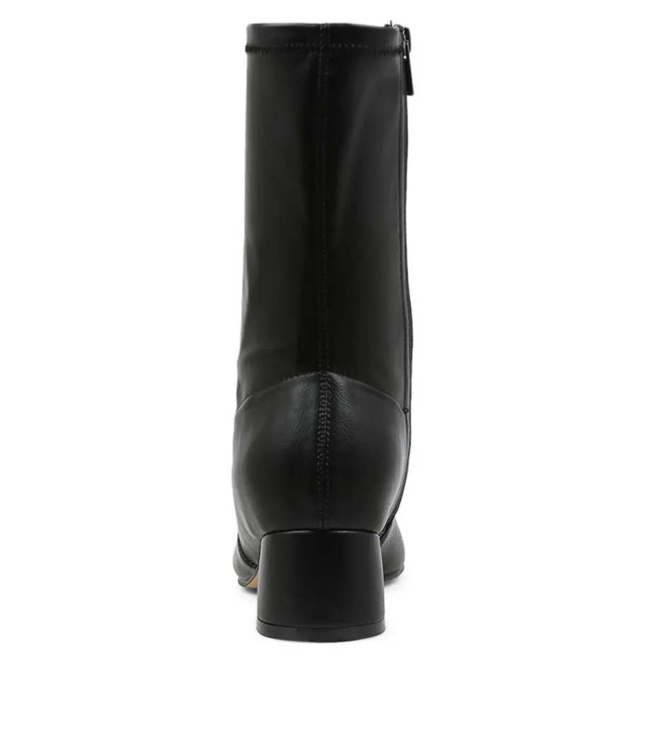 Zuka W Black Stretch Ankle Boots