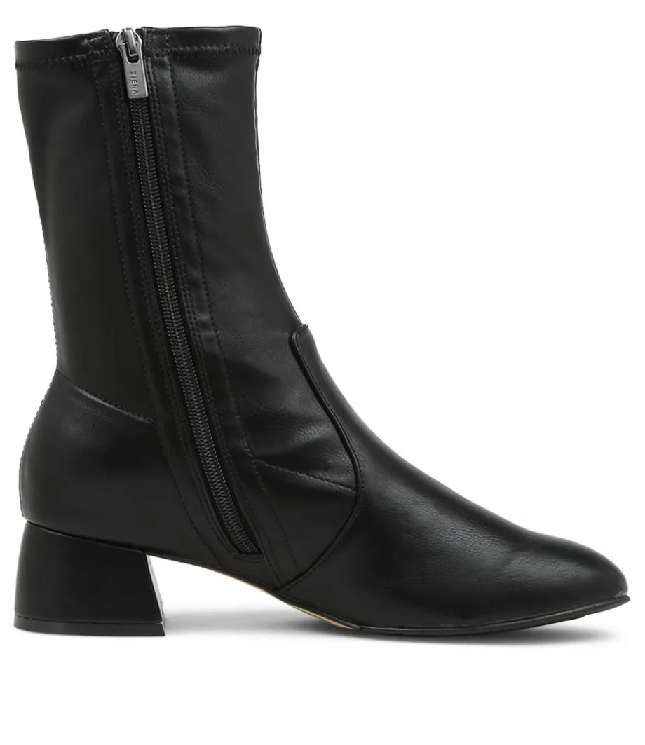 Zuka W Black Stretch Ankle Boots
